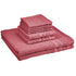 Amazon Basics Cosmetic Friendly Towel Set - 8-Piece Set, Raspberry Parade