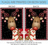 Toland Home Garden Candy Cane Reindeer 12.5 x 18 Inch Decorative Winter Christmas Holiday Ornament Garden Flag