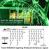 Christmas Lights Outdoor Decorations Iciclelights 39ft 450 LED Dripping Twinkle Ice String Light, 8 Modes Plug in Waterproof Fairy Curtain Lights for House Holiday Patio Yard Party Decor(Green)