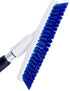 Grout Brush Scrubber Head V-Shaped Twist-on Attachment Tough Bristles for Narrow & Wide Kitchen Shower Tub Tile Surfaces - by ELITRA HOME