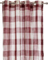 Lorraine Home Fashions 09570-63-00148 RED Courtyard Grommet Window Curtain Panel, Red, 53" X 63"