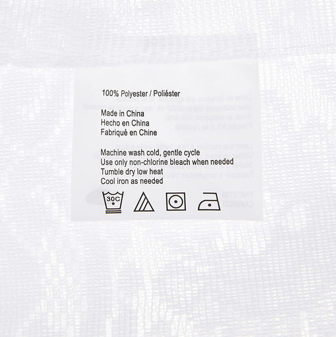 No. 918 53610 Alison Floral Lace Sheer Rod Pocket Curtain Panel, 58" x 95", White