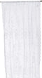 No. 918 53610 Alison Floral Lace Sheer Rod Pocket Curtain Panel, 58" x 95", White