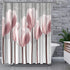 Artsbay Floral Shower Curtain Modern Elegant Pink Tulip Flower Design Art Print Bath Curtain Home Apartment Pink and Gray Fabric Bathroom Accessories Set