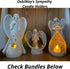 OakiWay Memorial Gifts Angel Figurines Tealight Candle Holder, Sympathy Gifts for Loss of Loved One, W/ Flickering Led Candle, Bereavement, Grief, Funeral, Remembrance, Memory Home Decorations