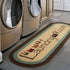 Ottomanson Text Laundry Collection, 20" X 59" Oval, Brown