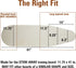 Household Essentials Natural 2015 Stowaway Ironing Board Replacement Pad and Cover | 41" x 11.5"