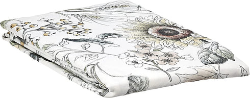 Benson Mills 23088 Mills Harvest Meadow Spillproof Tablecloth, 60X104-INCH Oblong, Natural