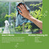 E-Cloth Window Cleaning Kit, Premium Microfiber Glass and Window Cleaner, Great for Shower Glass Doors, Indoor & Outdoor Windows and Car Windshield, Washable and Reusable, 100 Wash Guarantee, Green