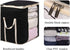MISSLO King Comforters Storage Bag 120L for Blankets Clothes Sweaters Beddings Organizer with Reinfored Handles, Black