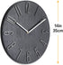 14 inch Modern Wall Clock Minimalist Block Silent and Non-Ticking Imitation Wood 3D Round Stereo Digital Indoor Clock, Family Living Room, Kitchen, Bedroom, Office, Hotel