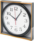 Bernhard Products Black Wall Clock Silent Non Ticking 10 Inch Quality Quartz Battery Operated Round Easy to Read Home/Office/Kitchen/Classroom/School Clock Sweep Movement