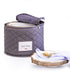 7" Saucer Plate Storage Case with 12 Felt Dividers - Padded Protection to Transport, Store and Organize Dinnerware Dishes