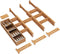 Bamboo Drawer Dividers with 8 Inserts, 16.5-22", Kitchen Drawer Organizer Box for Silverware Utensil, Expandable & Adjustable Drawer Dividers for Home, Office, Dressers, and Bathroom