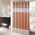 Amherst Fabric Coral Shower Curtain ,Pieced Transitional Simple Shower Curtains for Bathroom , 72 X 72 , Salmon