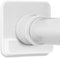 Adhesive Shower Curtain Rod Holders for the Wall | Bathroom Tension Rod Mount brackets | No Drilling | Stick On | 2 Pack, (Shower Curtain Rod Not Included) White Small