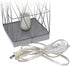 Simple Designs LT1073-GRY Geometric Square Metal Table Lamp, Gray