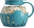 Ecolution Patented Microwave Micro-Pop Popcorn Popper, Borosilicate Glass, 3-in-1 Lid, Dishwasher Safe, BPA Free, 3 Quart Family Size, Teal