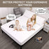 Mecerock Mattress Protector, Breathable and Soft Waterproof Mattress Protector,Mattress Cover, Fitted to 18" Deep, King Mattress Cover