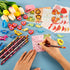 Valentines Day Gifts for Kids Classroom - 28 Packs Super Value Valentines Stationery Kit, Valentines Cards, Valentines Pencils, Erasers, Pen Sharpeners,Pen Holders,Valentine Exchange Party Favors Toys