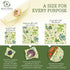 Bee's Wrap - Vegan 3 Pack - Made in USA with Certified Organic Cotton - Plastic and Silicone Free - Reusable Plant-Based Food Wraps - 3 Pieces (S, M, L)
