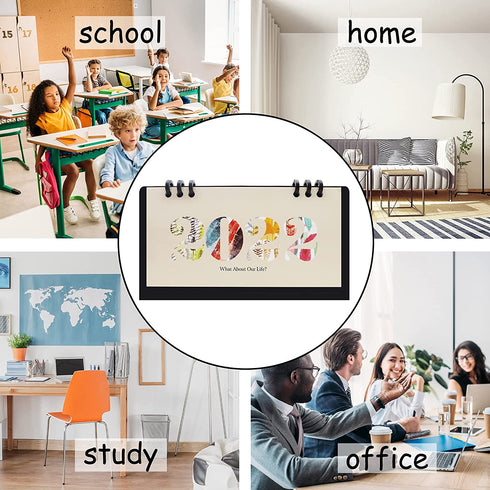 2022 Mini Desk Calendar Flip Monthly Memo Notes Calendar 6.9" x 3.7" - Life