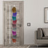 2 Pieces Adjustable Door Cap Rack Closet Hanging Cap Organizer Hanging Cap Keeper Baseball Cap Holder Hanging Cap Hook Organizer Cap Hat Display Rack with Hooks Door Hat Storage Hanger (White)