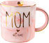 VILIGHT New Mom Gifts for Women - Mom est 2021 - Congratulations for New Baby - Pink Marble Mug Ceramic Coffee Cup 11oz