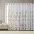 Madison Park Cecily Semi Sheer Single Panel Window Curtain Burnout Botanical Print, Easy to Hang, Fits up to 1.25" Diameter Rod, 50x84, Leaves Aqua