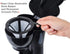 Mixpresso Mini Compact Drip coffee Maker With Brewing Basket, Black Small Coffee Pot, One Cup Brew, Gift For Men And Women (10.5oz)