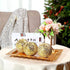 3 Pieces Decorative Balls for Centerpiece Bowls Decorative Orbs Set 4 Inch Glass Mosaic Sphere Balls Centerpiece Balls for Bowls Vases Dining Table Decor (Gold)