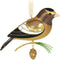 Hallmark Keepsake Christmas Ornament 2021, 2.87 in, The Beauty of Birds Evening Grosbeak