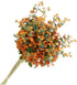 Burnt Orange Small Roses, 6 pcs Fall Artificial Flowers, 26 Flower Heads per one, a Total of 156 Flower Heads, Suitable Family DIY Wedding Party Table Bride Holding and Other Home Autumn Decoration