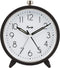 Equity by La Crosse 20091 5 Inch Silent Sweeping Quartz Metal Alarm Clock, Dark Gray