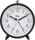 Equity by La Crosse 20091 5 Inch Silent Sweeping Quartz Metal Alarm Clock, Dark Gray