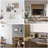 Nacial Picture Frames 5x7 Set of 4, Black Photo Frame, Display 4x6 Photo with Mat and 5x7 photo without Mat, Picture Frames Collage for Wall or Tabletop