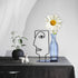 CFFOWNUG Head vase Face vase Glass Vase Decorations Made of Metal and Glass Hydroponics Vase Metal Flower Vase for Indoor Desk Decoration,Unique Vase,Suits Home,Office,Outdoor Decoration