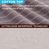 RECYCO Waterproof Mattress Protector Twin Size, Super Soft Breathable Mattress Pad Cover for Comfort & Protection, Noiseless Premium Cotton Terry Bed Mattress Cover (Grey Stripe)
