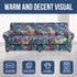 hyha Printed Couch Chair Cover - Floral Pattern Sofa Cover with Separate Cushion Cover, 2 Piece Stretch Armchair Slipcover Washable Furniture Protector (Armchair, Paisley Floral)