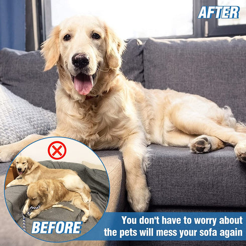 10 Pcs Slipcover Grips in Two Sizes, 5 Pcs 15.7? and 5 Pcs 7.9? Long, Durable Silicone Made, Anti-Slip Sofa Slipcover Tucks for Sofa, Armchair and Furniture's Cover Stay in Place, Great for Pet Owners