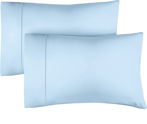 Cotton Pillow Cases King Size 100% Cotton 400 Thread Count Set of 2 Machine Washable 20x40, 20x36 & 20x48 Pillows for Sleeping Luxury Pillowcase Covers 400 Thread Count