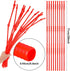 Flexible Drinking Straws Extra Long Plastic Straws for Camping Limited Mobility Situations Dishwasher, Red (12 Pieces,28 Inches)