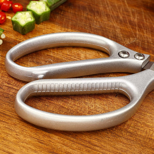 WAK 8.5" Kitchen Shears, Multi Functional Kitchen Scissors Heavy Duty, Professional Stainless Steel Scissors for Kitchen, Easily Cut Poultry, Chicken Bone, Meat, Fish, Bottle Opener
