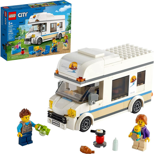 LEGO City Great Vehicles Holiday Camper Van 60283 Building Toy Set for Kids, Boys, and Girls Ages 5+ (190 Pieces)