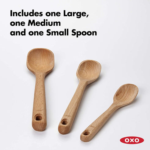 OXO Good Grips 3-Piece Wooden Spoon Set