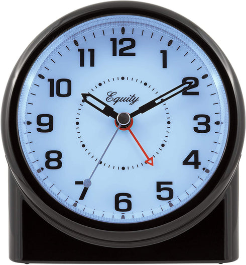 Equity by La Crosse 14080 Analog Night Vision Alarm Clock, Pack of 1, Black