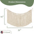 Livalaya Macrame Wall Hanging Garland - Beige 39?L x 19?W Modern Farmhouse Bohemian Woven Wall Decor for House, Apartment, Dorm, Fireplace, Bedroom, Baby Nursery, Party & Wedding Decorations, US Brand