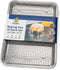 Baking Pan with Cooling Rack Set - Half Sheet Pan Size - Includes a Professional Aluminum Baking Sheet and a Stainless Steel Baking Rack for Oven - Durable, Easy to Clean, Commercial Quality