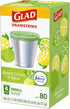 Glad Small Kitchen Drawstring Trash Bags 4 Gallon Green Trash Bag Febreze , Sweet Citron & Lime, 80 Count (Package May Vary)