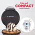 Dash Mini Maker Electric Round Griddle for Individual Pancakes, Cookies, Eggs & other on the go Breakfast, Lunch & Snacks with Indicator Light + Included Recipe Book - Silver